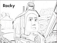 Rocky the crane coloring pages