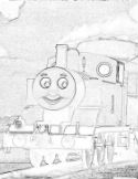 Thomas coloring page