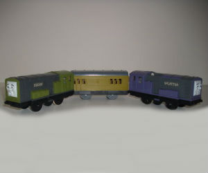 TOMY Splatter and Dodge battery powered trains